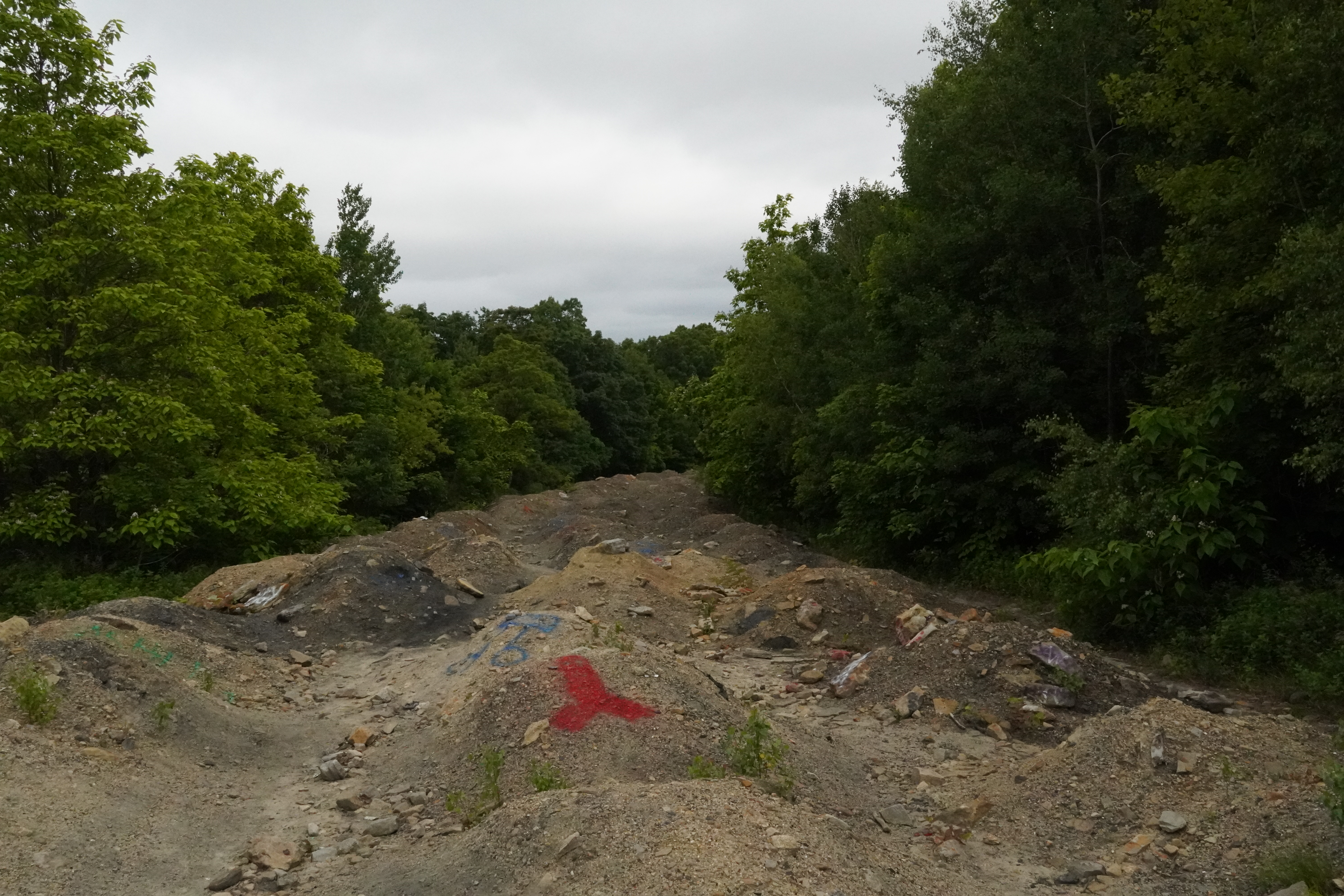 Graffiti Highway, now covered in mounds of dirt.
