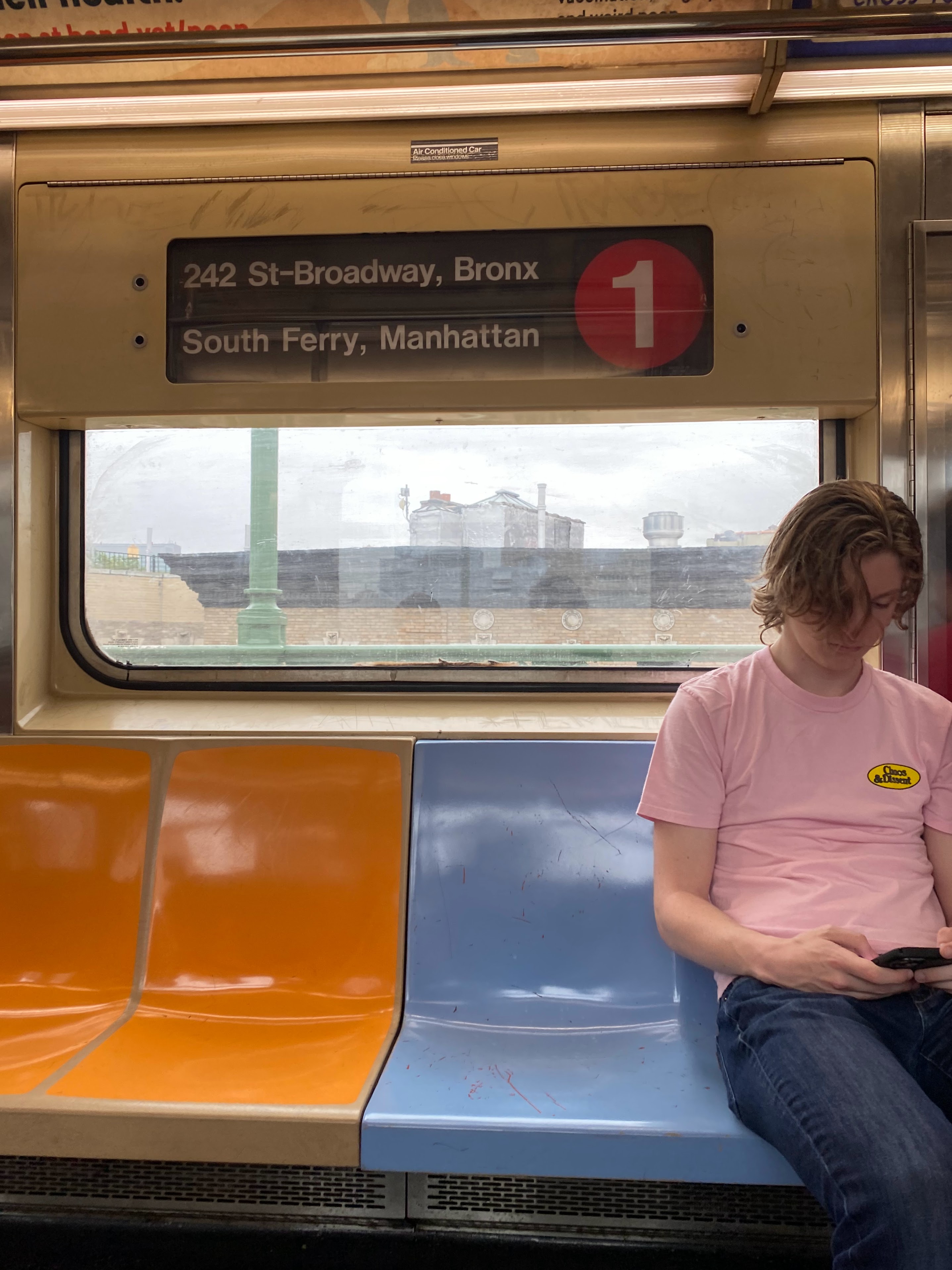 Ryan on the subway.